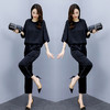 WZNH-TZL2012中袖个性宽松百搭减龄通勤两件套 商品缩略图2
