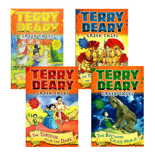 希腊故事4册 英文原版 Greek Tales 可怕的历史同作者 Terry Deary 儿童英语章节小说故事书 商品图0