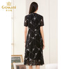 乔万尼桑蚕丝连衣裙女新款夏时尚气质真丝长裙过膝ES2E130 商品缩略图3