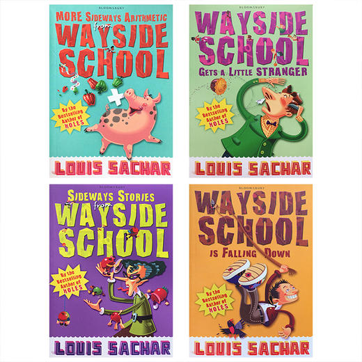 歪歪路小学 4册全套 英文原版 The Wayside School 儿童英语章节小说书 商品图1