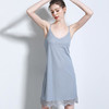 AWZ-A1893麻棉V领蕾丝背心吊带裙 商品缩略图0