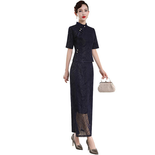 DLQ-A1830新款中国风复古老上海改良旗袍连衣裙 商品图8