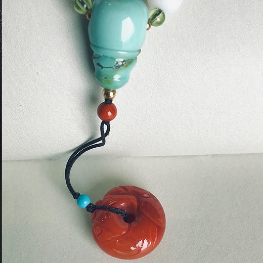 砗磲绿松挂链 商品图2