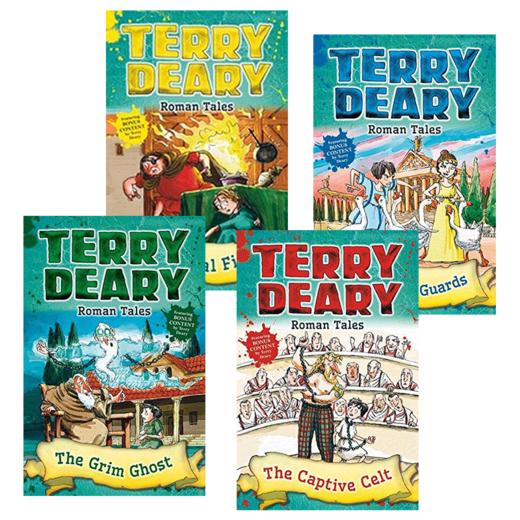 罗马故事4册 英文原版 Roman Tales 可怕的历史同作者 Terry Deary 儿童英语章节小说故事书 商品图3