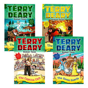 罗马故事4册 英文原版 Roman Tales 可怕的历史同作者 Terry Deary 儿童英语章节小说故事书