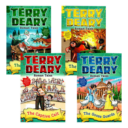 罗马故事4册 英文原版 Roman Tales 可怕的历史同作者 Terry Deary 儿童英语章节小说故事书 商品图0