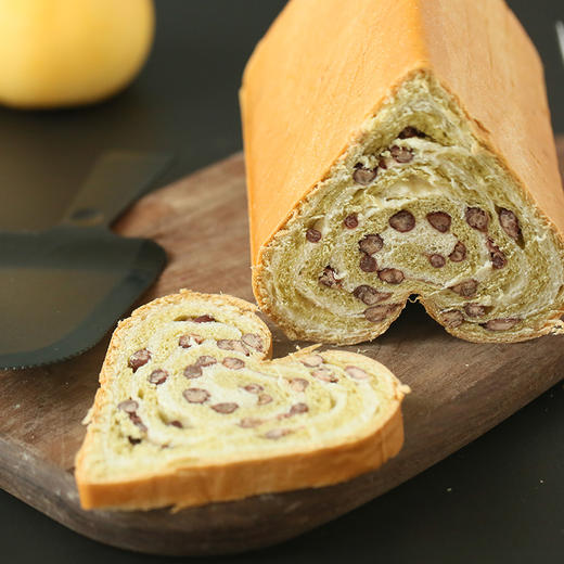 一抹纯爱大列巴抹茶红豆紫薯红豆给家人的健康早餐切片面包700g