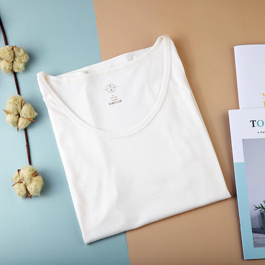 有机彩棉工字背心 男女成人款 百搭贴身打底 纯棉亲肤柔软 素道敦煌天然有机彩棉基地 舒适安全健康 商品图2