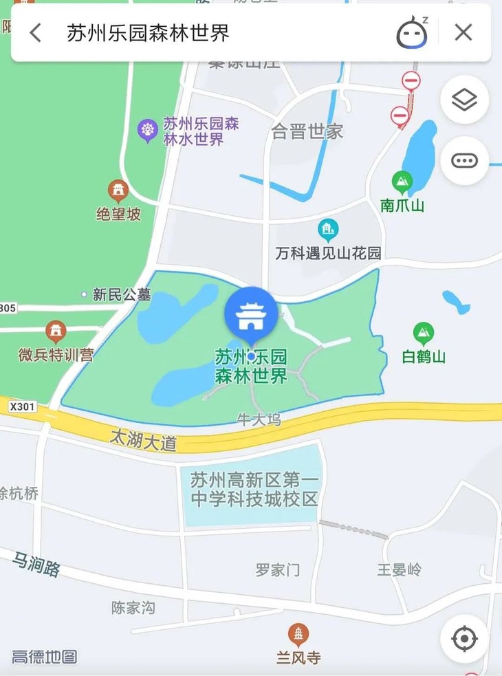 苏州乐园的地图图片