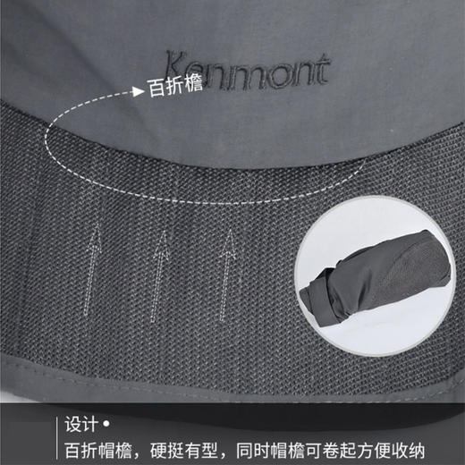 狼族优选丨夏季防晒遮阳帽子男士鸭舌帽可折叠太阳帽防紫外线速干棒球帽 商品图3