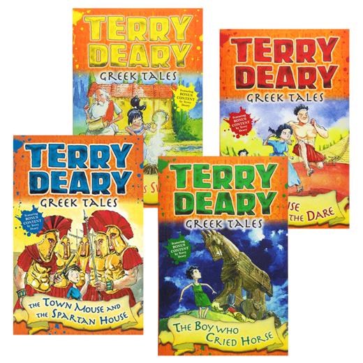 希腊故事4册 英文原版 Greek Tales 可怕的历史同作者 Terry Deary 儿童英语章节小说故事书 商品图3
