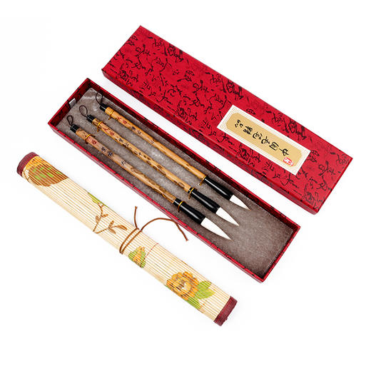 【紫云】香妃杆黑斗毛笔，紫云兼毫中楷毛笔，专业级毛笔 商品图3