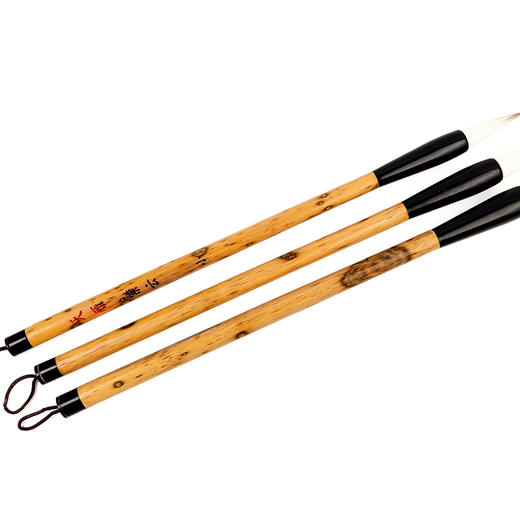 【紫云】香妃杆黑斗毛笔，紫云兼毫中楷毛笔，专业级毛笔 商品图2