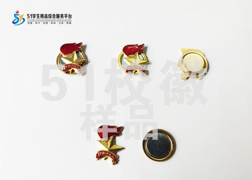通版少先队徽金属别针磁铁磁吸礼服姓名贴徽章可缝可烫现货现发51 商品图2