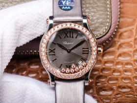 YF萧bang快乐钻278559-3003。 采用手工丝绸带材质，自动机械机芯，透底，绢丝表带