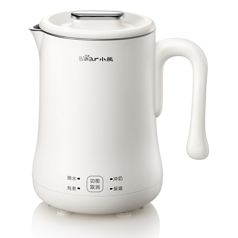 【小程序】小熊电热水壶便携式烧水壶旅行恒温保温一体烧水杯宿舍小型电水壶 ZDH-A06H1 米黄色