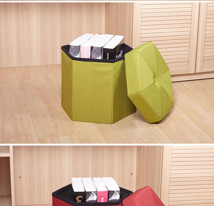 倍丽思可折叠收纳凳仿麻大