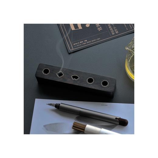 唯诗 |「苏窗观香」禅意香盒木质卧香炉檀香线香炉焚香插香薰炉线香盒卧香盒创意礼品 商品图4