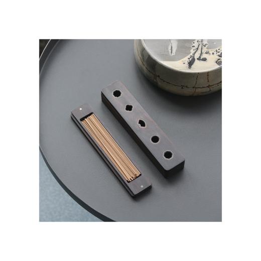 唯诗 |「苏窗观香」禅意香盒木质卧香炉檀香线香炉焚香插香薰炉线香盒卧香盒创意礼品 商品图3