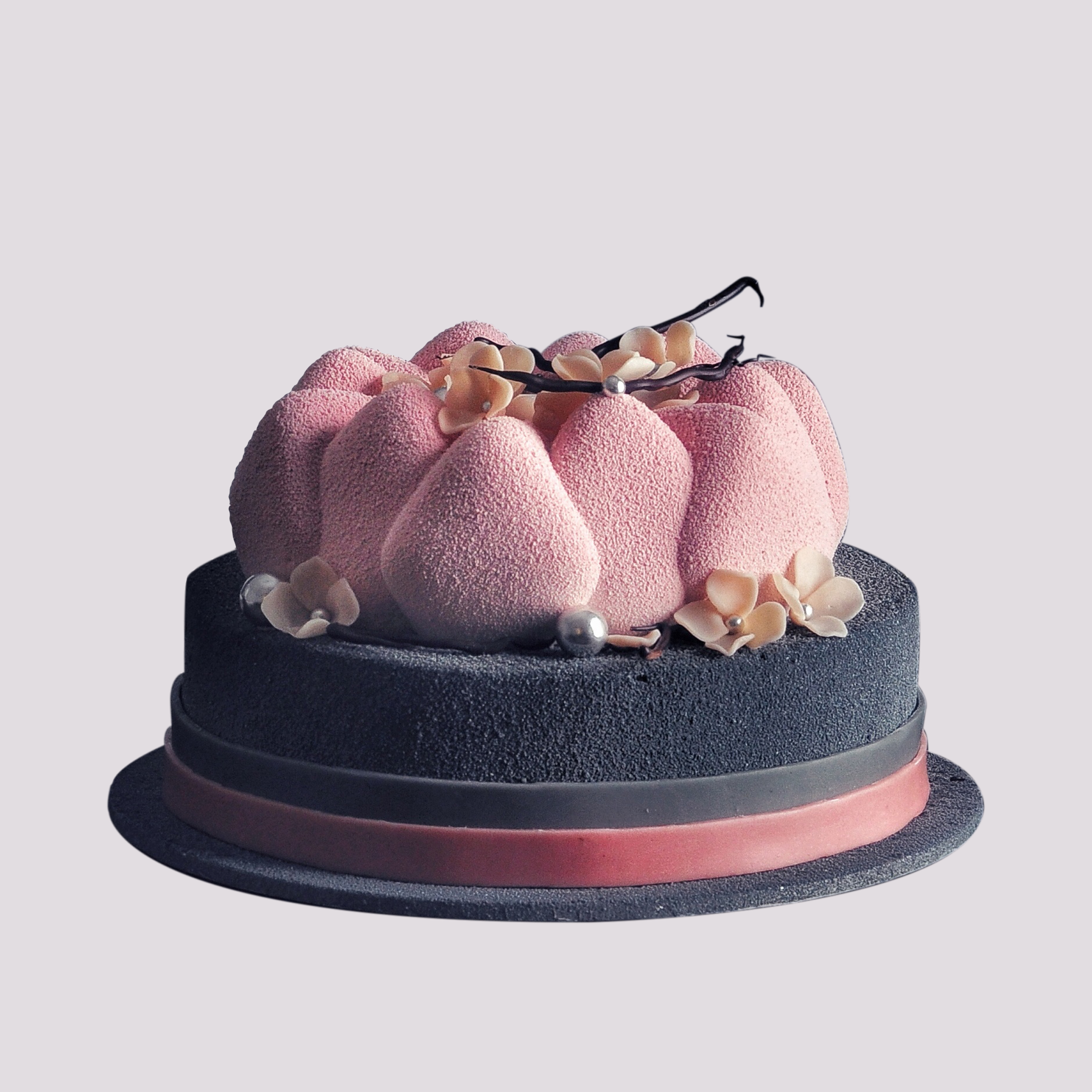 Couleur Violet 白桃&乌龙茶手工法式慕斯蛋糕【特定款】