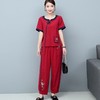 MQ-TZ213民族风刺绣棉麻短袖上衣阔腿裤亚麻两件套装YY 商品缩略图2