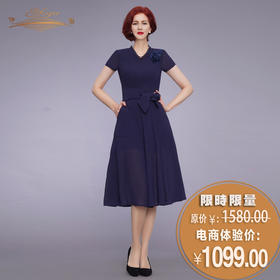 【断码】M码•YIQU|“夏风柔情”连身裙（深邃蓝）PT