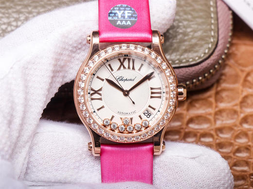 YF萧bang快乐钻278559-3003。 采用手工丝绸带材质，自动机械机芯，透底，绢丝表带 商品图0