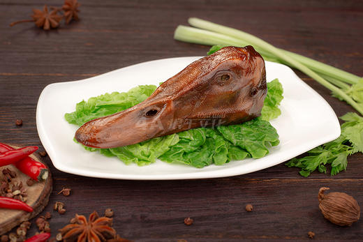 臻峰 湖南特产散装酱鸭头7.00元/个  酱香熟食小吃 办公室休闲零食酱鸭头 商品图2