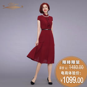 【特惠】YIQU|“夏之舞曲”连身裙（玛莎拉红）PT