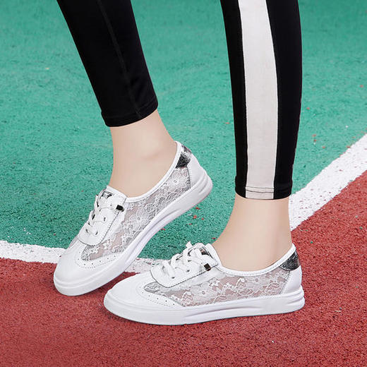 SLW2189新款薄款软皮浅口百搭透气小白鞋 商品图1