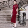 DLQ-A2485新款中国风高端优雅气质立领连衣裙 商品缩略图1