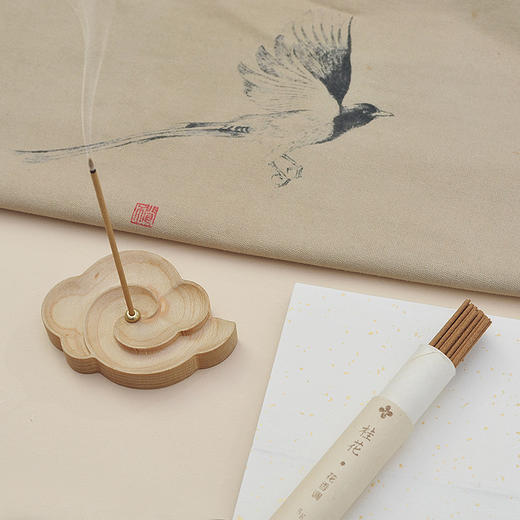 唯诗 | 「花窗香云」创意木质线香插 家用室内禅意沉檀香座香托熏香炉 商品图2