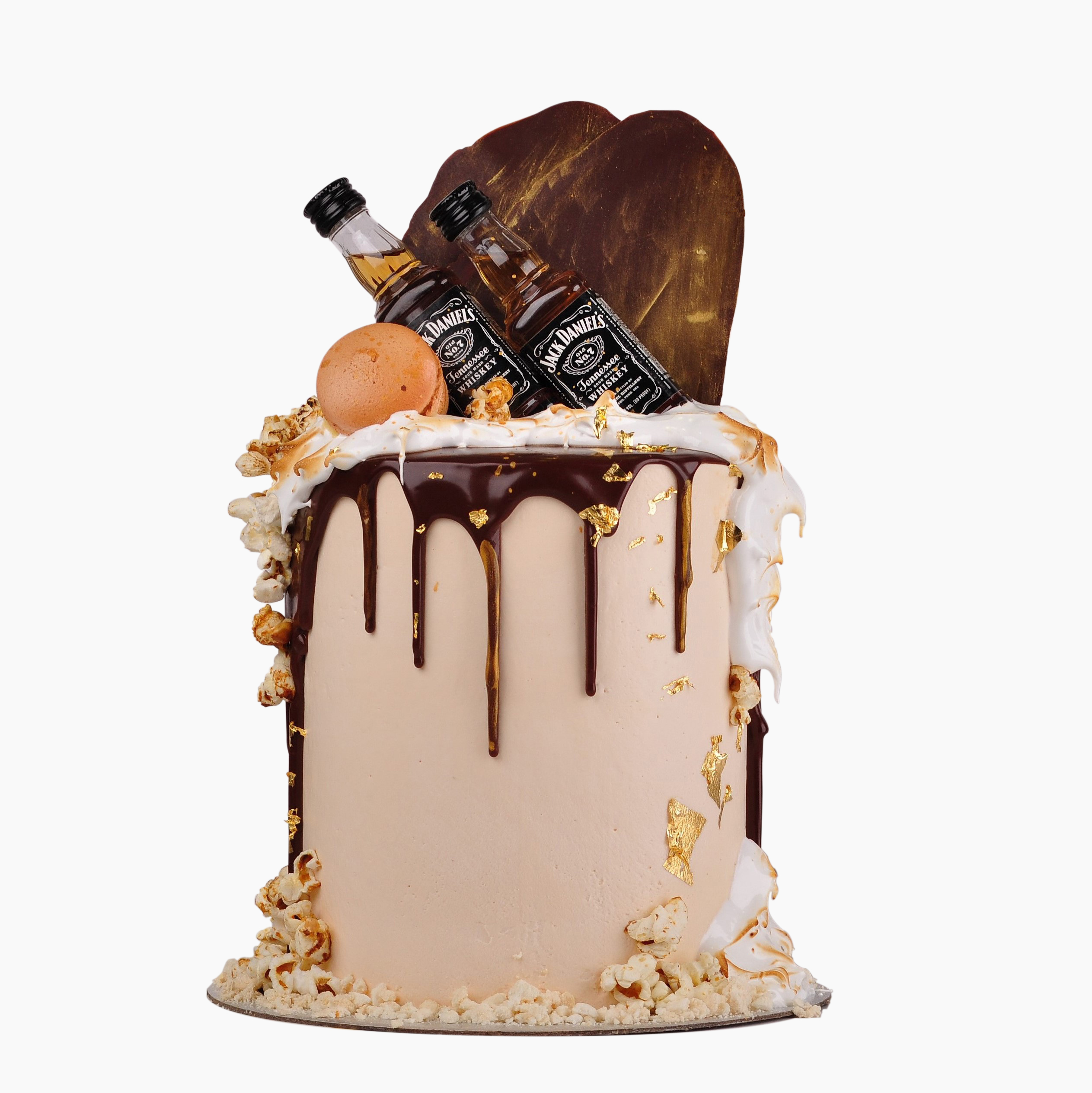 （C016) Couleur Violet 男士特高款酒办黑巧淋面蛋糕