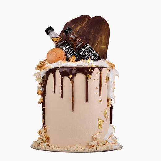 （C016) Couleur Violet 男士特高款酒办黑巧淋面蛋糕 商品图0