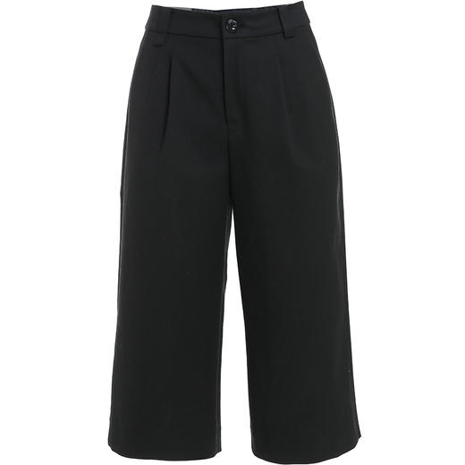 乔万尼新款夏季休闲裤女宽松直筒裤时尚七分阔腿裤ES2F162 商品图4