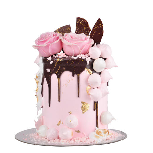 （C013) Couleur Violet 特高款玫粉黑巧淋面蛋糕 商品图0