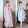 AHM-xmy6062新款棉麻中国风绣花中长款气质连衣裙 商品缩略图2