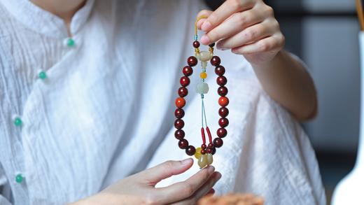 【青山特惠】原创设计-小叶紫檀 凝香” 手串1.2*18 y21 商品图6