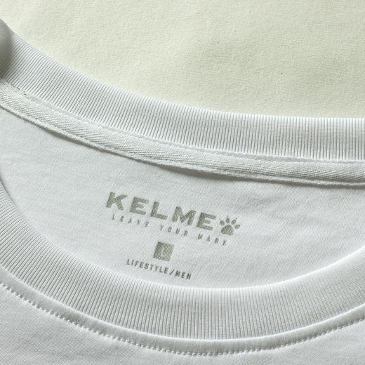 卡尔美运动休闲短袖新款夏季男士圆领T恤棉质白色上衣男 商品图1