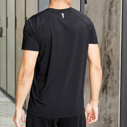 【69元2件，下单拍2！】男士蝴蝶网眼拼接冰氧衣（可配情侣款）去汗味宽松速干运动健身短袖T恤SZ3629 商品图4