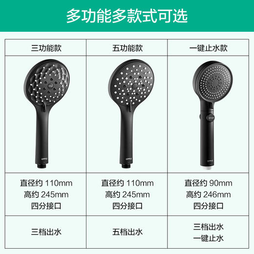 【积分兑换】手持花洒（单档） 商品图1