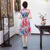 QQ-9690夏新品A字裙真丝旗袍裙中国风时尚修身中式礼服 商品缩略图3