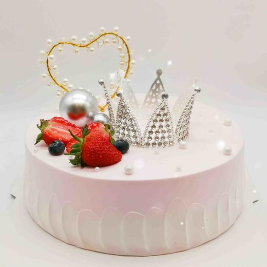水晶皇冠👑蛋糕（装饰物不可食用）（动物奶油） 商品图0