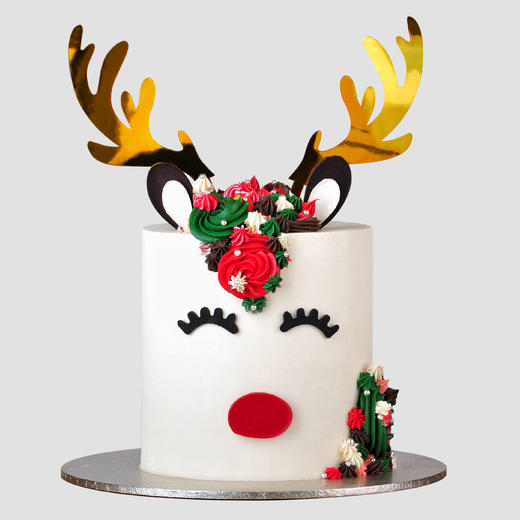 （C009）Couleur Violet 独角麋鹿家庭宴会乳酪霜蛋糕 商品图0