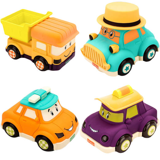 纽奇电动车音乐语音万向轮行走工程车老爷车的士校车儿童玩具YQ 商品图0