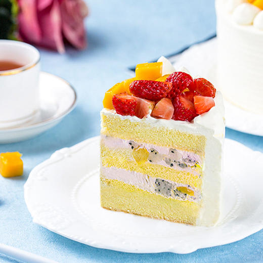 充值399元【天生一对】蜀剧熊猫蛋糕之鲜果蛋糕 商品图1