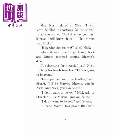 【中商原版】麻烦精马文：4 Marvin Redpost 4：Alone In His TeacherS 儿童文学故事 章节书 桥梁书 幽默搞笑 7~12岁 英文原版 商品图1
