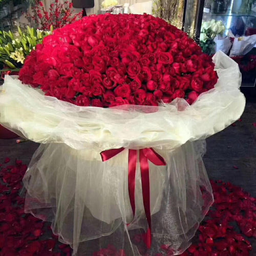 365支520支999支红玫瑰超大花束 商品图1