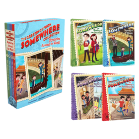 来自某处的问候4册盒装 英文原版 The Greetings from Somewhere Collection 儿童冒险推理小说 英语初级章节书