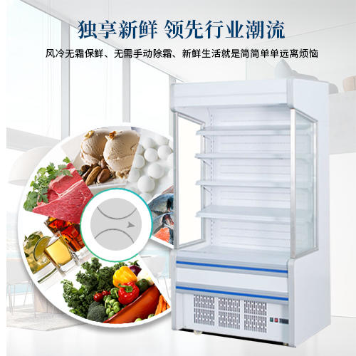 3米以下 一体风幕柜 便利店设备 3米及以上分体式 配10米铜管 包安装另加总价10% Windscreen cooler display 商品图2